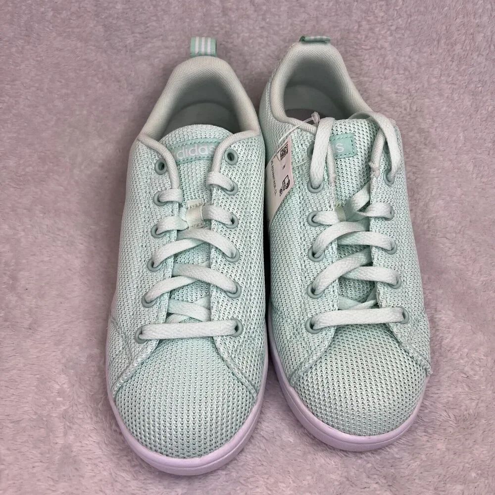 New Adidas VS Advantage Shoe Sneaker Tennis F34443 Ice Mint Mesh Womens Sz 5.5‎